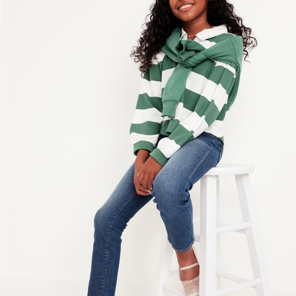 Girls Old Navy Skinny Pull Up Jeans  - Size Large 10/12 - Picture 3 of 7